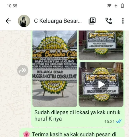Pengiriman Papan Bunga Duka Panggeldlangu Butuh