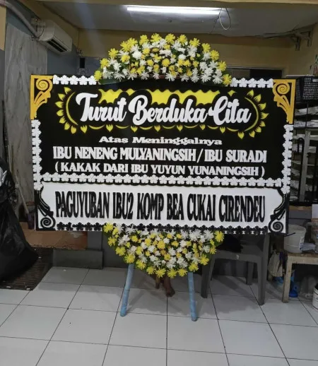 Papan Bunga Duka Panggeldlangu Butuh